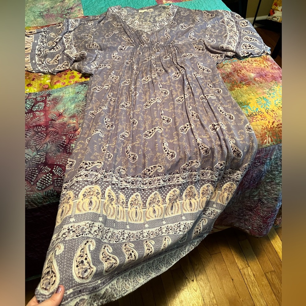 Long, very flowy boho dress